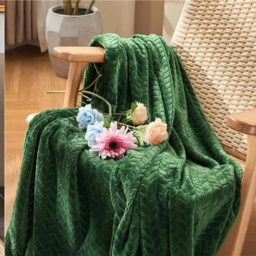 Fleece Throw Blankets, Super Soft Flannel Cozy Blankets for Adults